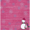 Papel Decorado Scrapbook - Autumn Leaves - Holly Jolly - Snowman - 30x30 cm