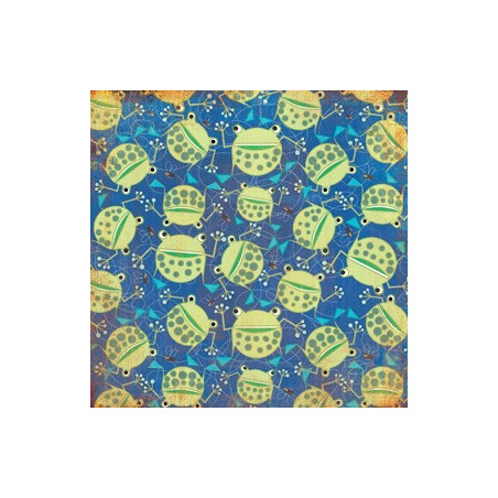 Papel Decorado Scrapbook - Basic Grey - Skate Shoppe - Ollie - 30x30 cm