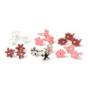 Ataches Flower Red Pink - flor alongada - unidade