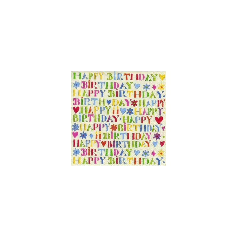 Guardanapo Decorativo para Decoupage - Parabéns!