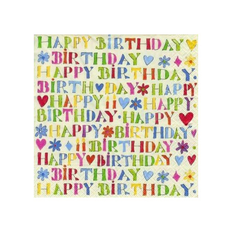 Guardanapo Decorativo para Decoupage - Parabéns!