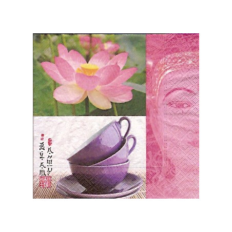 Guardanapo para Decoupage - Lotus Tea
