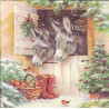 Guardanapo Santa's Donkeys