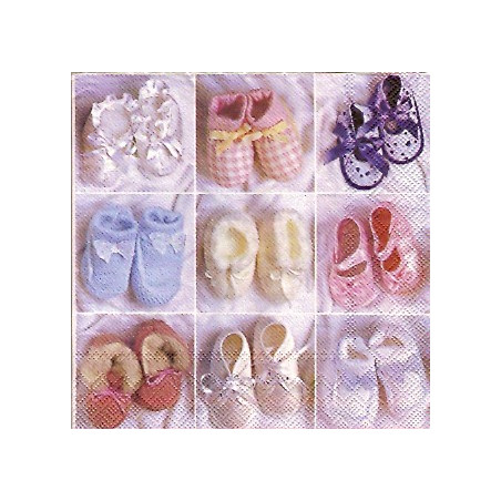 Guardanapo para Decoupage - Baby Shoes