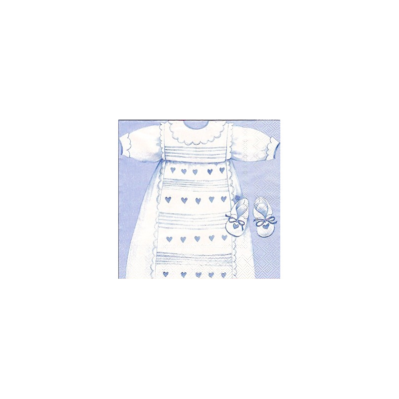 Guardanapo Christening Robe blue