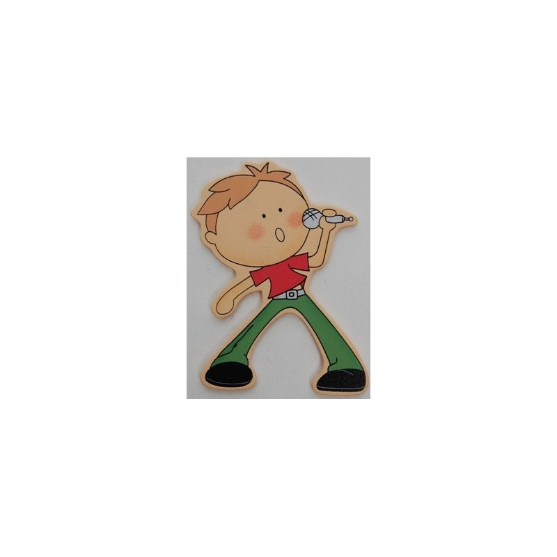 Aplique Menino Cantor