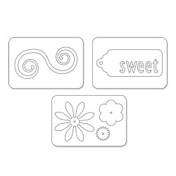 Cortantes Sizzlits Die Set (3 peças) - Sweet Things