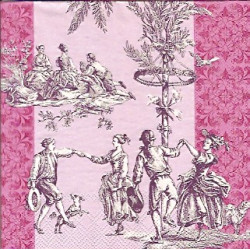 Guardanapo Menuet rose