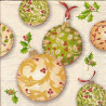 Guardanapo Holly Ornaments
