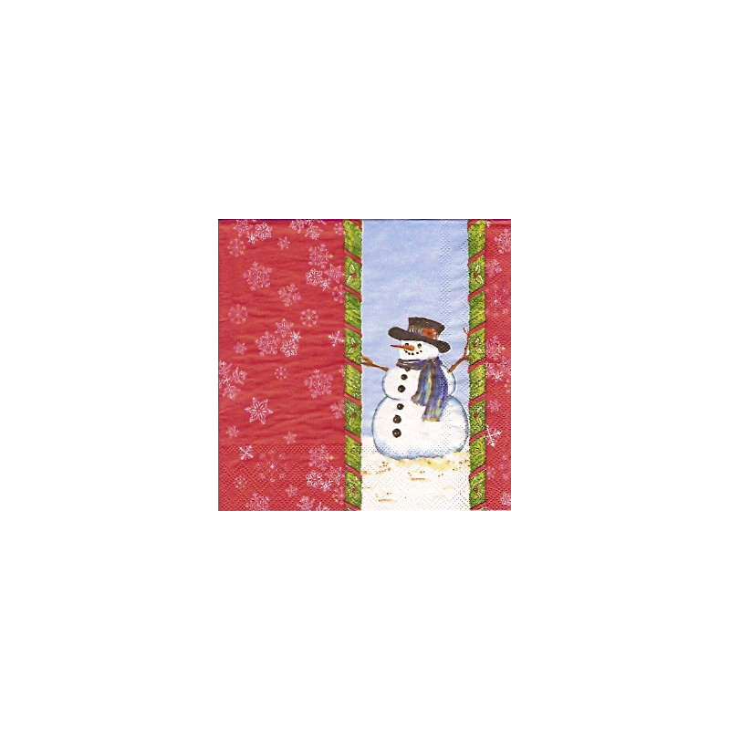 Guardanapo Snowman Stripe