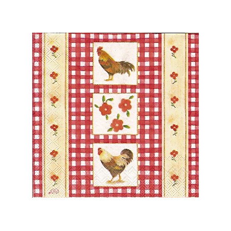 Guardanapo Cottage Chicks red