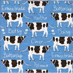 Guardanapo Martha and Gertrude blue