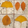 Guardanapo Decoupage - Dry Leaves on Wood