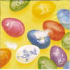 Guardanapo Decoupage - Happy Easter - yellow