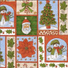 Guardanapo Patchwork de natal vermelho