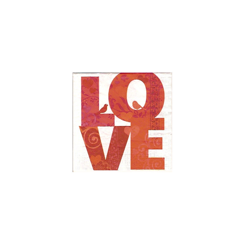 Guardanapo Decorativo para Decoupage - Love