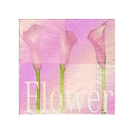 Guardanapo para Decoupage - Three Pink Callas