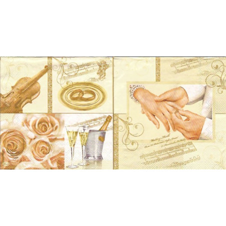 Guardanapo Decorativo - Momentos do Casamento 2