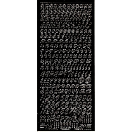 Autocolantes Alfabeto Minusculas - preto
