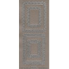 Autocolantes Molduras Rectangulares - prateado