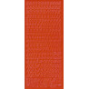 Autocolantes Alfabeto Minusculas - vermelho