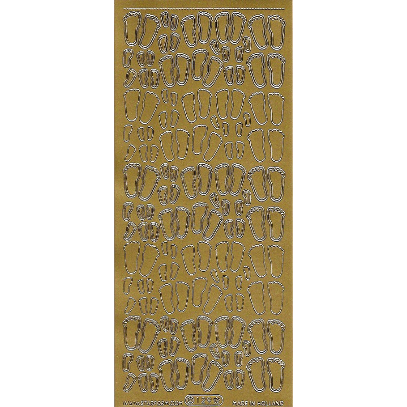 Autocolantes Pezinhos - gold