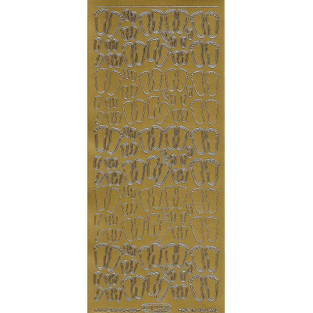 Autocolantes Pezinhos - gold
