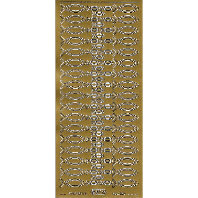 Autocolantes Peixes - gold