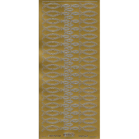 Autocolantes Peixes - gold