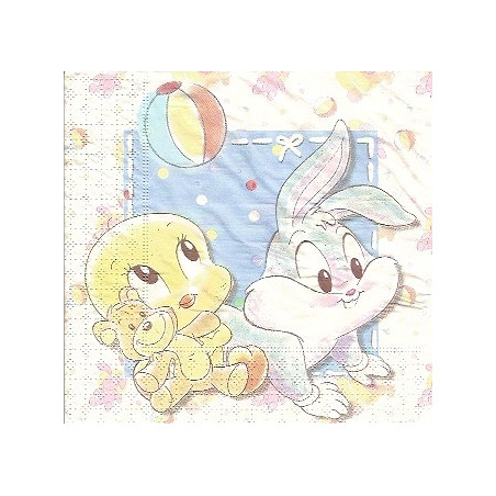 Guardanapo Baby Looney Toons blue