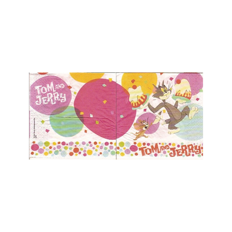 Guardanapo para Decoupage - Tom & Jerry Cake