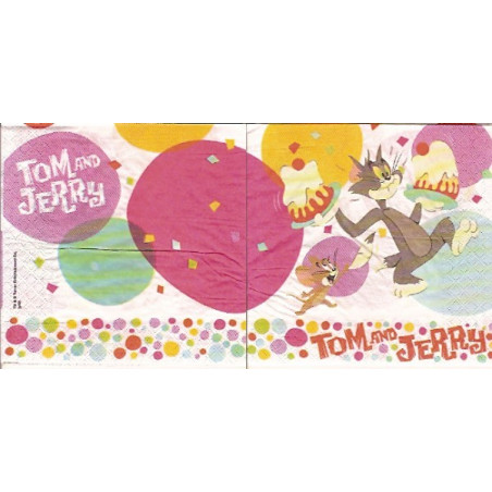 Guardanapo para Decoupage - Tom & Jerry Cake