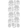 Autocolantes Presentes de Natal - silver