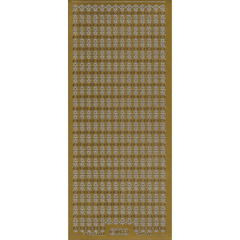 Autocolantes Bordas 3 - gold