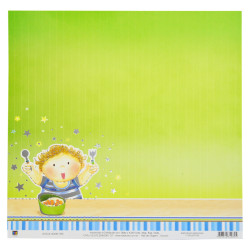 Papel TEC - Bebe Menino Metalizada