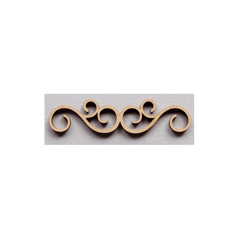 Aplicação 9,5x2,2x0,3 cm MDF