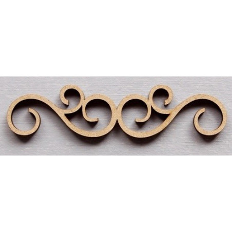 Aplicação 9,5x2,2x0,3 cm MDF