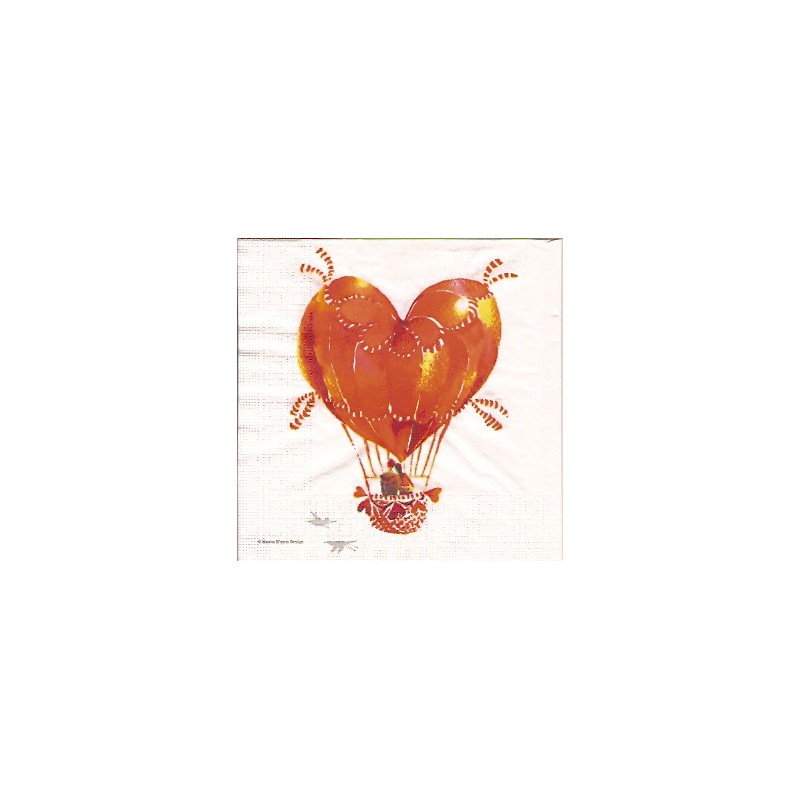 Guardanapo Decorativo para Decoupage - Heart Balloon