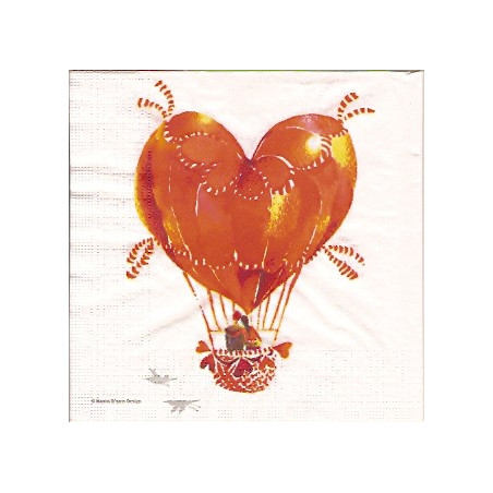 Guardanapo Decorativo para Decoupage - Heart Balloon