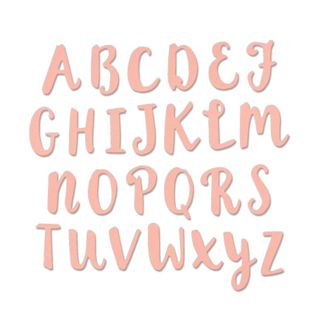 Cortantes Thinlits Die - Brush Capital Alphabet