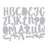 Cortantes Thinlits Die - Brush Capital Alphabet