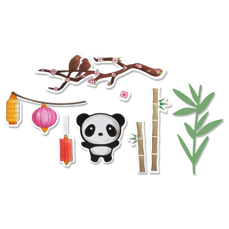 Cortantes Framelits Die Set (11 peças) c/ Carimbos - Oriental Elements