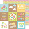 Papel Doodlebug - Hello Sunshine -  Rainbow Chevron