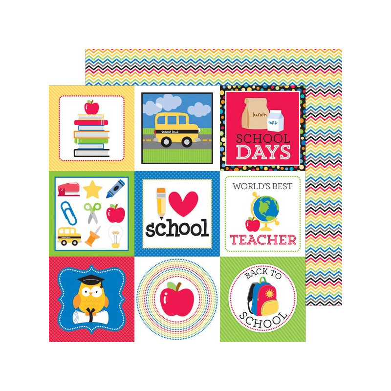Papel Doodlebug - Back to School -  Brainstorm