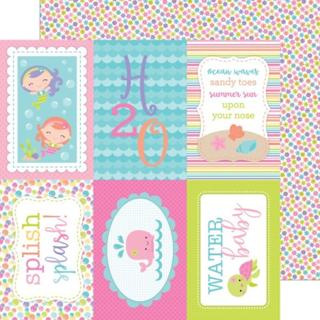 Papel Doodlebug - Under the Sea - Water Lillies