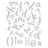 Cortantes Thinlits Die - Brush Lowercase Alphabet