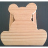Copo Urso em madeira