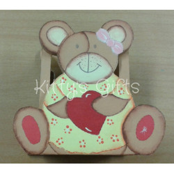 Copo Urso em madeira