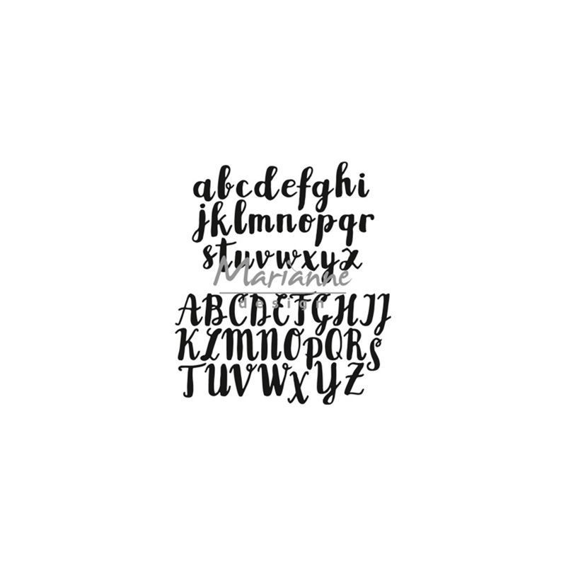 Cortante Marianne Design Craftables - Brush Alphabet