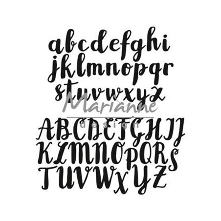 Cortante Marianne Design Craftables - Brush Alphabet
